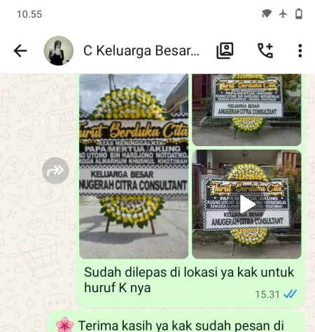 Pengiriman Papan Bunga Duka Periuk Jaya