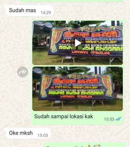 Pengiriman Papan Bunga Periuk Jaya